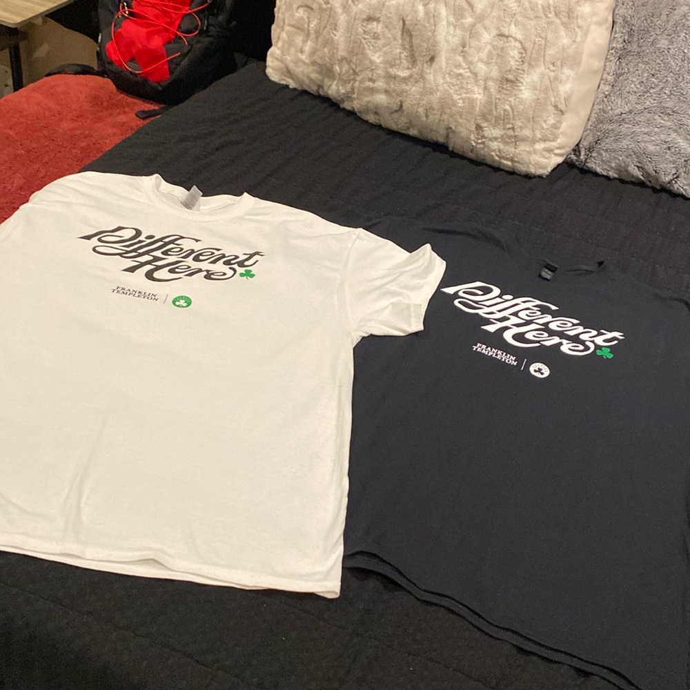 TEE FROM GAME 2 Celtics vs mavs given to every seat holder at the game